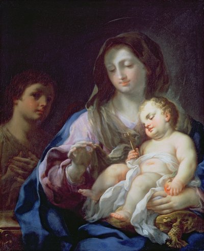 Madonna and Child with St. John the Baptist by Francesco Trevisani